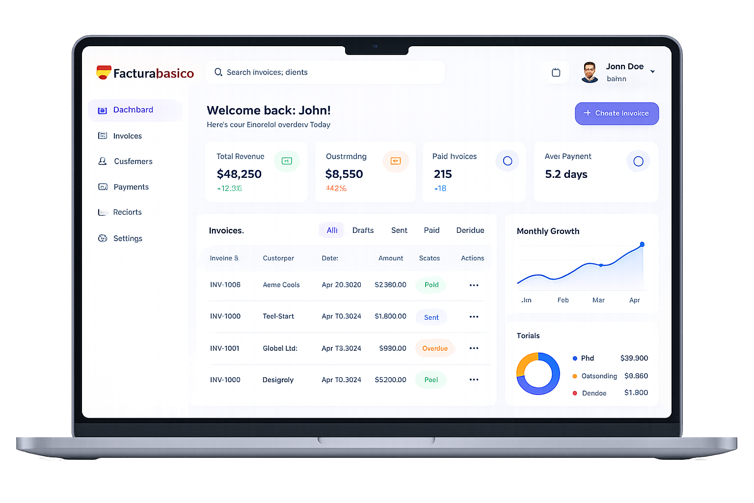 Programa de facturación para autónomos con creación de factura online